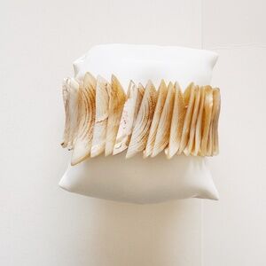 Abalone shell cuff bracelet, 5.25 inches